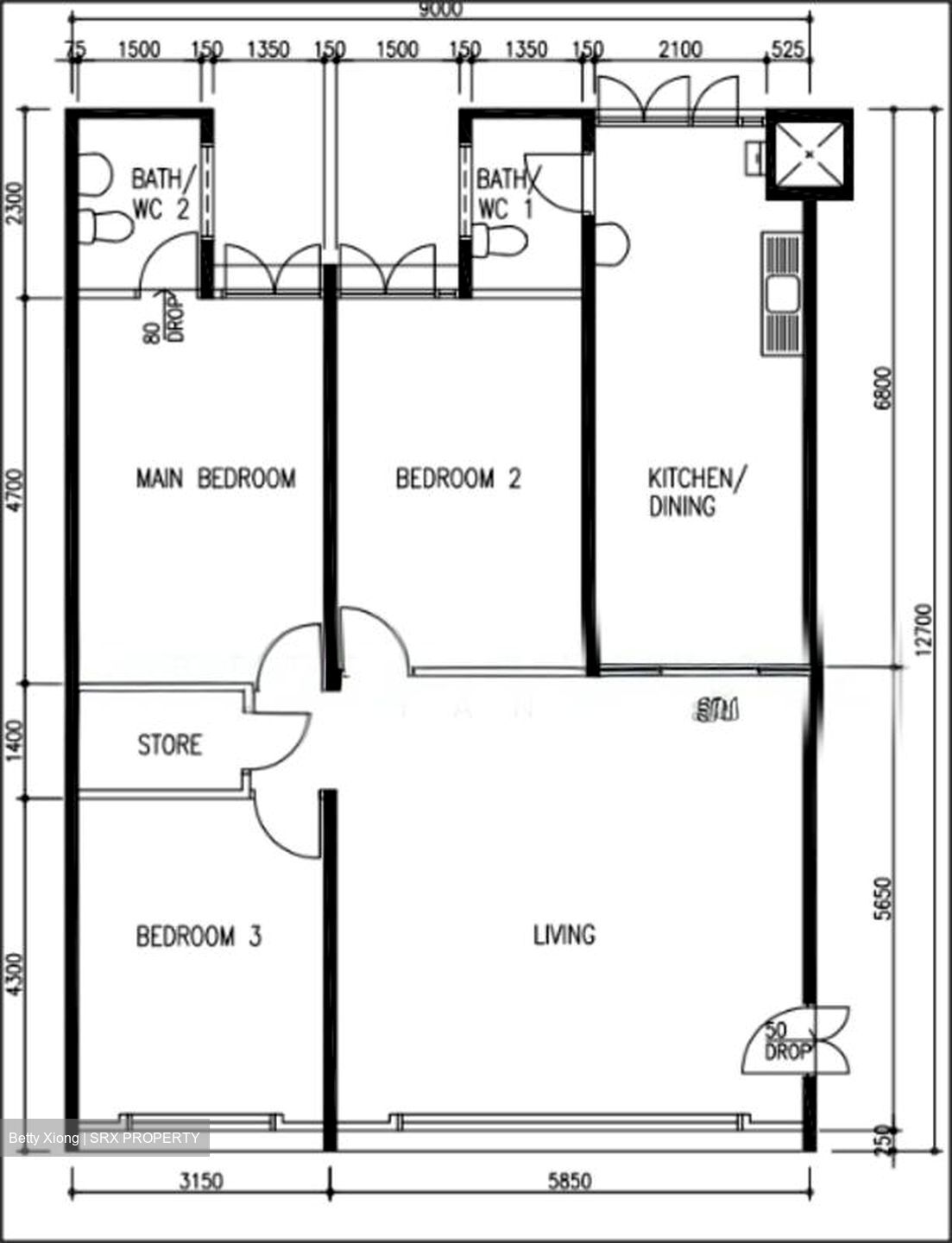 Blk 55 Ping-an Gardens (Bedok), HDB 5 Rooms #594566541